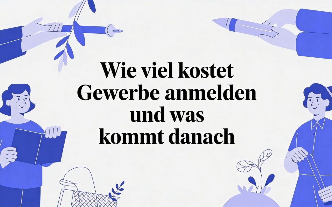 Wie viel kostet gewerbe anmelden und was kommt danach