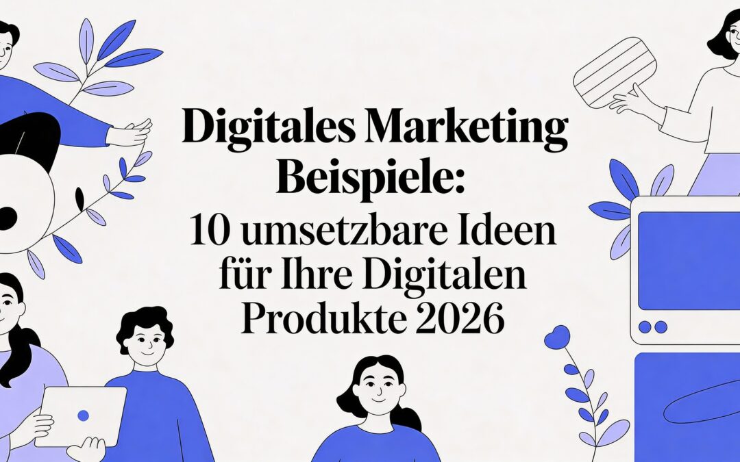 Digitales Marketing Beispiele: 10 umsetzbare Ideen für Ihre digitalen Produkte 2026