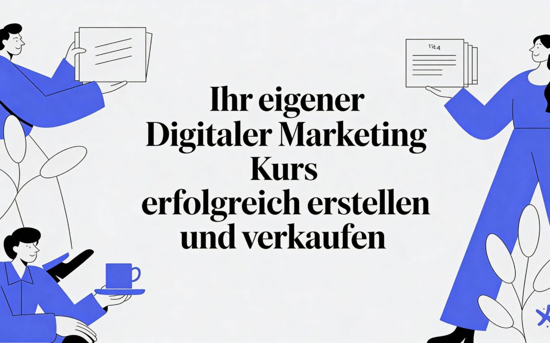 Ihr eigener digitalen Marketing Kurs erfolgreich erstellen und verkaufen