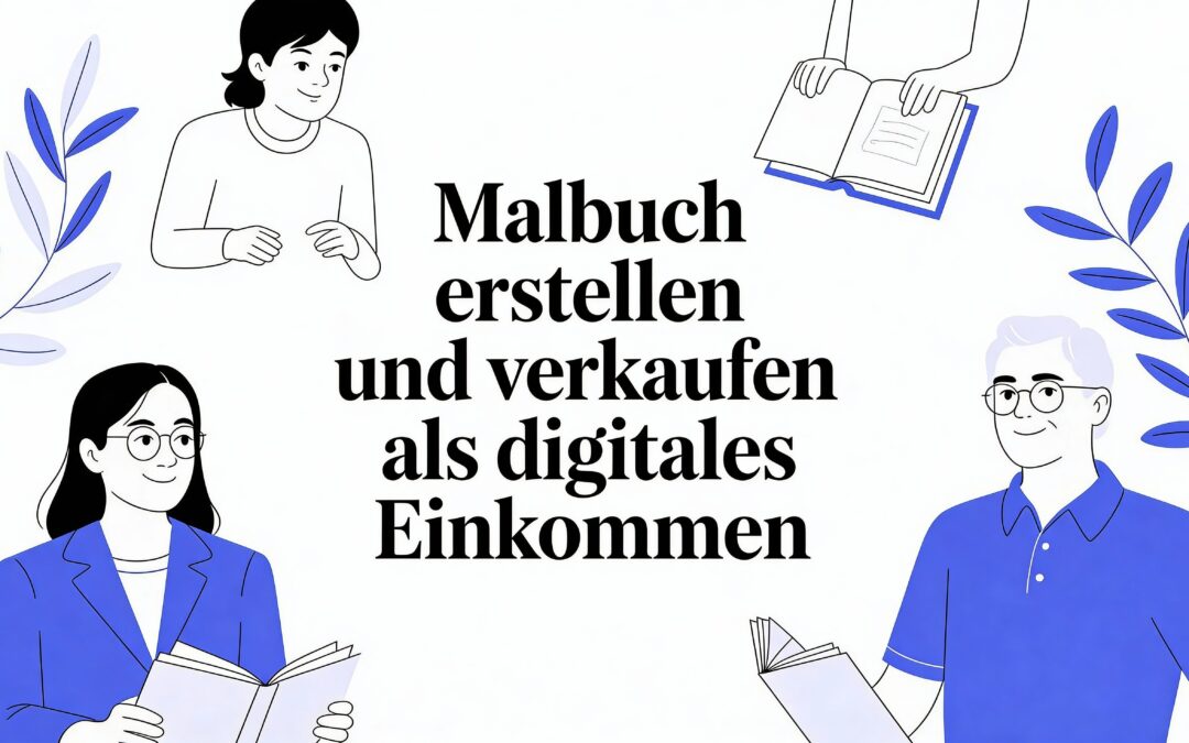 Malbuch erstellen und verkaufen als digitales Einkommen