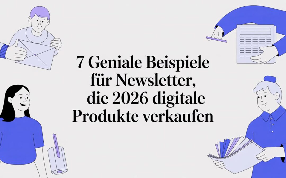 7 geniale Beispiele für Newsletter, die 2026 digitale Produkte verkaufen