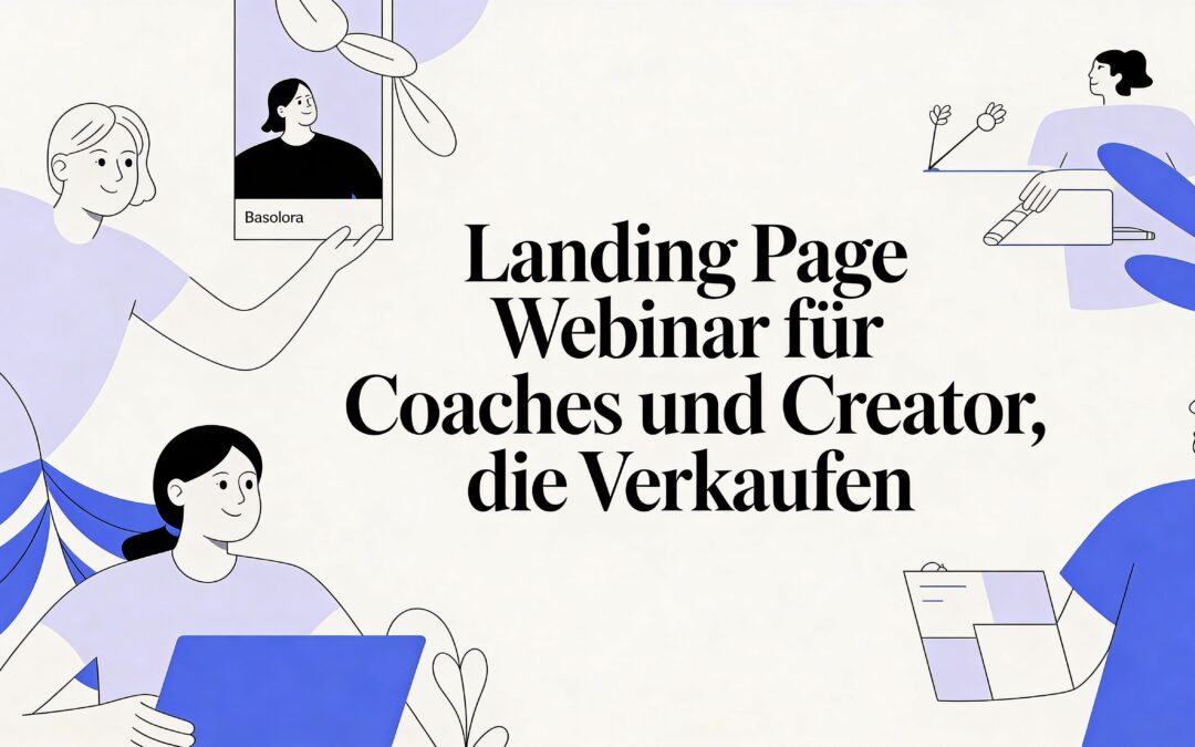Landing Page Webinar für Coaches und Creator die verkaufen